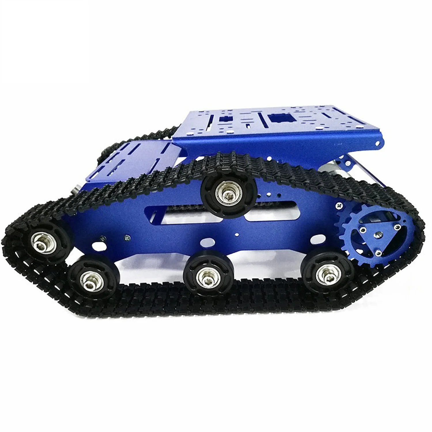 YP100 Robot Car Chassis Smart Tank Platform With 9V Motor+ Metal Frame+Plastic Bearing Wheel Arduino / Raspberry Pi DIY
