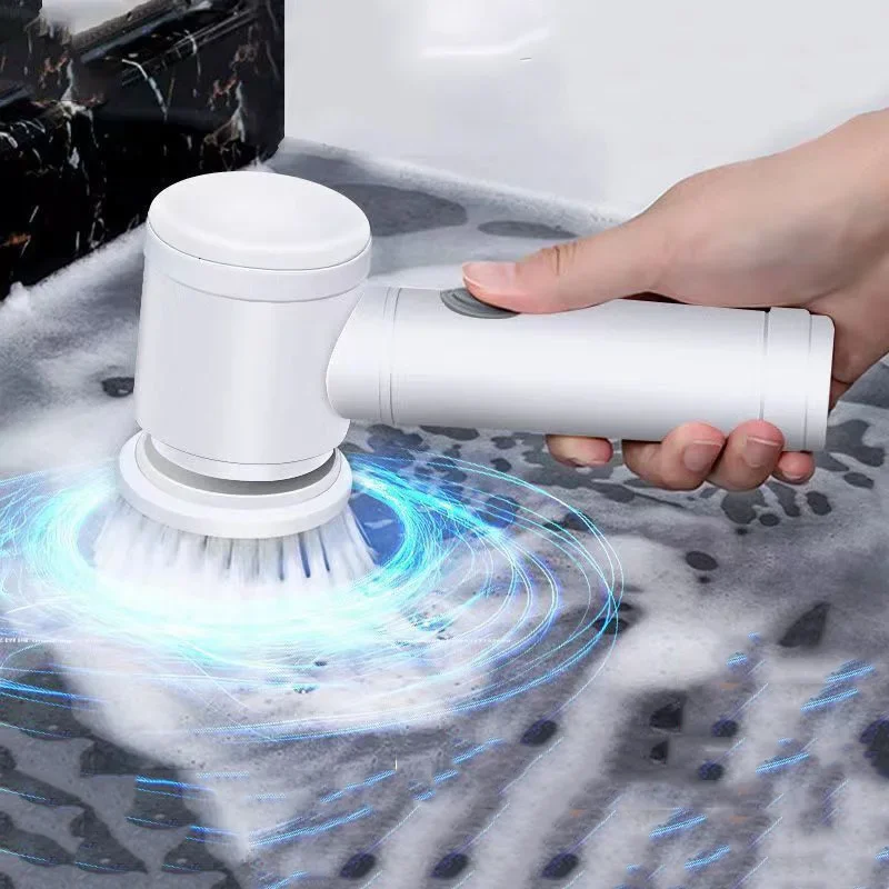 

1 шт., электрическая щетка для мытья посуды, сковородок, мисок, стеклянных щелей, обуви, кухни, ванной комнаты, сменные насадки