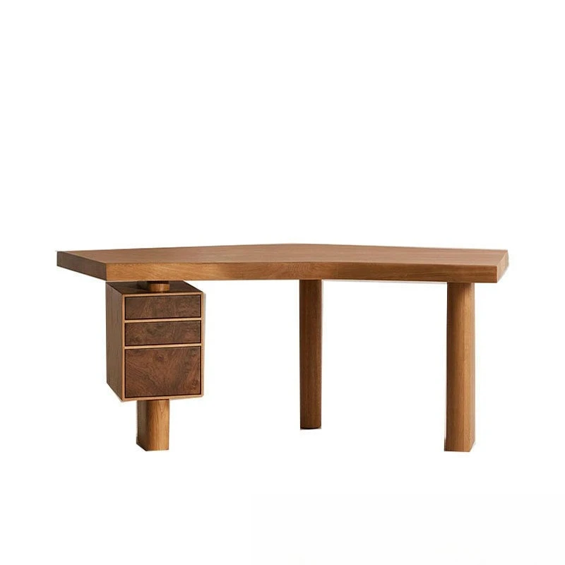 High-end solid wood desk studio boss class desk creative desk with drawer workbench
