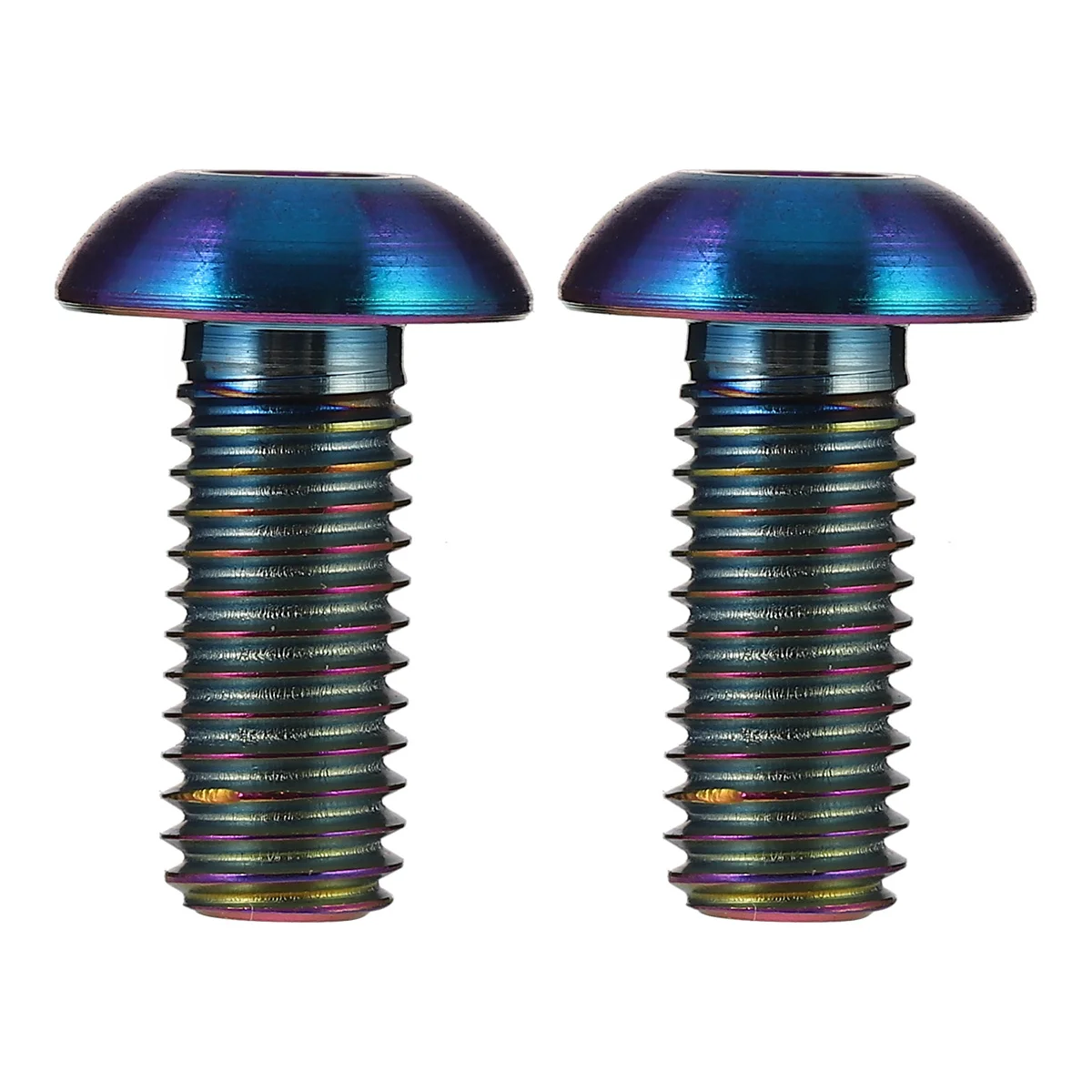 

2pcs Titanium Bike Screw M5 X 12Mm Lightweight Durable High Strength Bolts For Road Bike Motorcycle Automotive Racing Sports