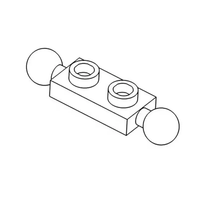 MOC Ball Shaped Joint Connector Special Borad Building Blocks Kit House Castle Bidirectional Bricks Particle Toys Children Gifts