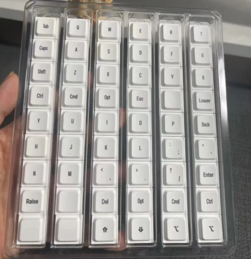 Low Profile Keycaps for Cornix Keyboard - Custom Matching Set for Cross-Shaped Switch MX Compatible - DIY Replacement Keys