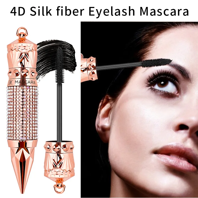 Leezi Mascara allungante Curling ciglia cosmetiche coreane impermeabili spesse con specchio