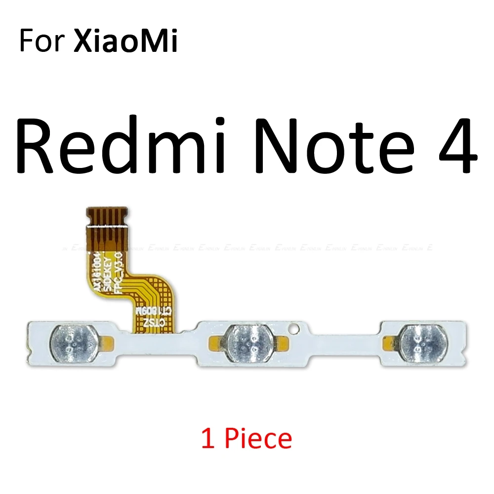 For Xiaomi Redmi 3X 3 3S 4A 5 Plus Note 5 5A 2 4 3 Pro Special Edition 4X Global Power Switch On Off Volume Button Flex Cable