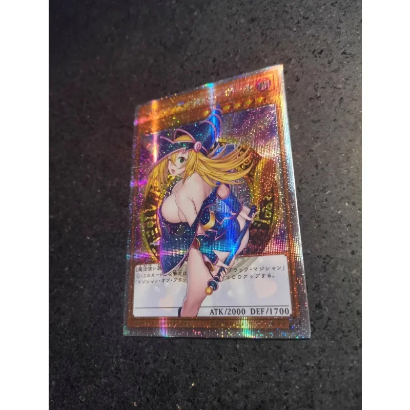 DIY Yu-Gi-Oh! Dark Magician Girl Flash Card Four Types of Flashes Anime Peripheral Game Collection Card Holiday Gift