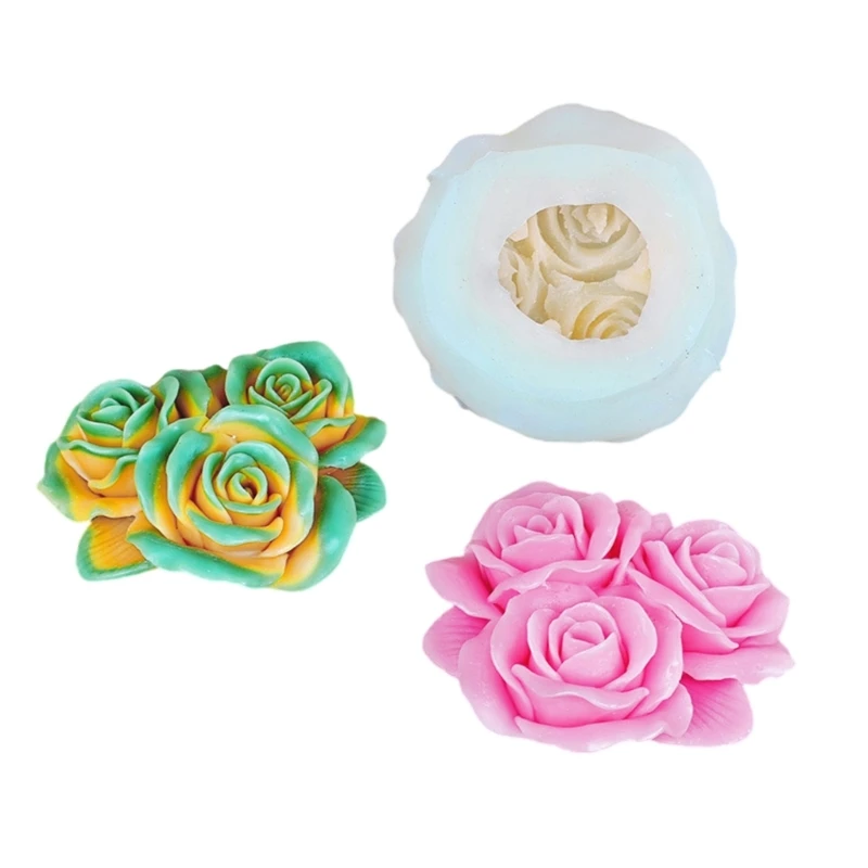 

Reusable 3D Flower Mold Silicone Crafting Moulds Silicone Texture for Candle N0HE