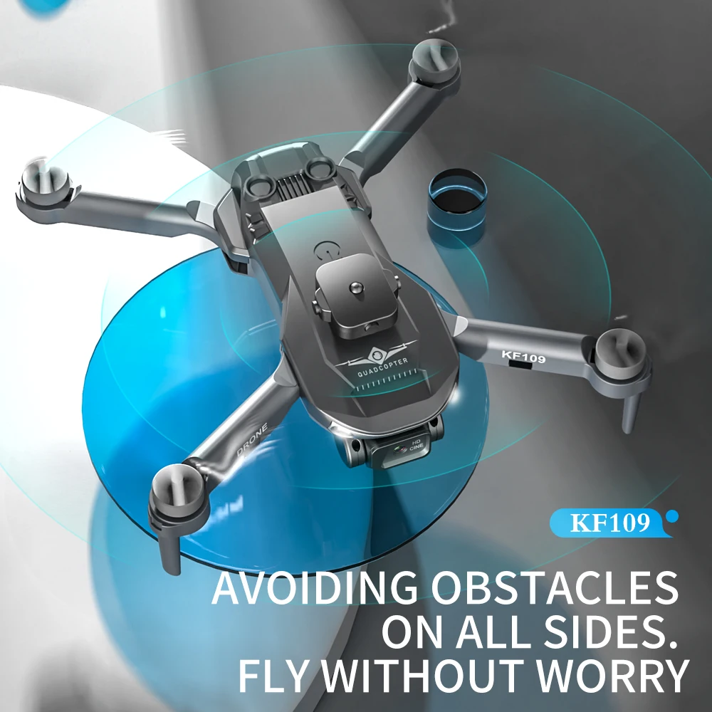 KF 109 전문가용 드론, HD 카메라, 장애물 회피, 3 축 짐벌, 4k WiFi, GPS, 브러시리스 쿼드콥터, RC 드론, 신제품
