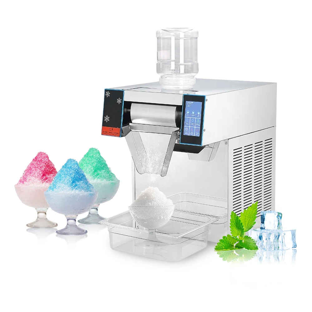 

Wholesale Air-Cooled Electric Automatic Commercial Snowflake Shaving Milk Snow Ice Maker Shaved Ice Machine