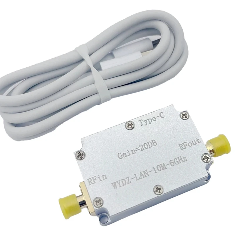 10M-6Ghz High Flatness Amplifier Gain RF Drive Signal Receiver Image Transmission GPS Software Radio FM