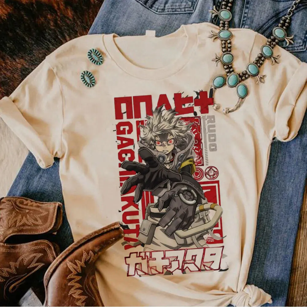 

Футболка Gachiakuta для девочек, уличная одежда в стиле хип-хоп, панк, 80-е, корейская одежда, футболки с графикой университета, Y2k, эстетика, винтаж, Харадзюку