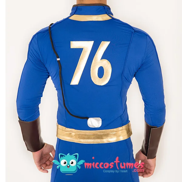 Miccostumes Men's Soldier 76 Cosplay Costume Adult Vault Jumpsuit Two-Piece Suit Jacket Pants
