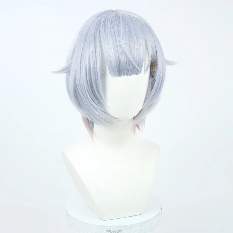 Virtual YouTube Vtuber Amamiya Nazuna Cosplay Wig Halloween Carnival Party Props Synthetic Hair Heat Resistant Fiber + Wig Cap