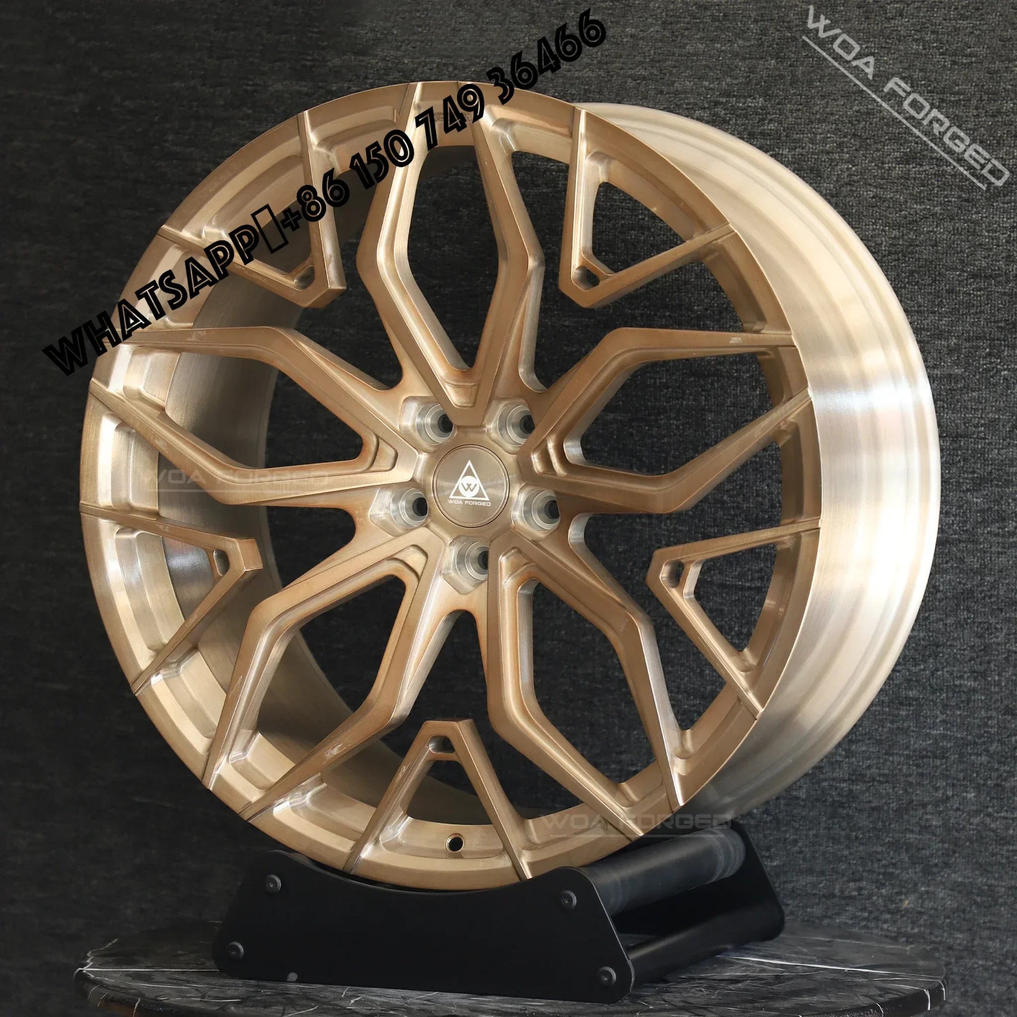 

6061-T6 High Quality Monoblock Brushed 5x112 120 130 Forged Concave Bronze 17 18 19 20 Inch Spoke Forged Wheels