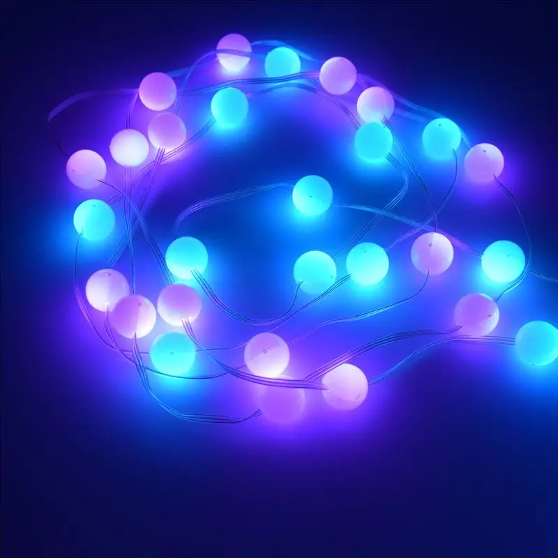5mX WS2812B Dream Color LED Pixel String Light 3D LED Pixel Pebble Light Ball