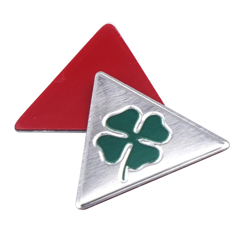 3D Aluminum Car Body Trunk Decoration Stickers Four Leafs Clover Decal For Alfa Romoe Giulietta Stelvio 147 159 156 Accessories