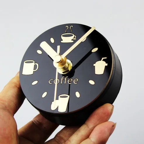 Popular Leisure Time Coffee Home Decoration Accessories Creative Magnetic Refrigerator Sticker Clock Hangi Table Message Sticker
