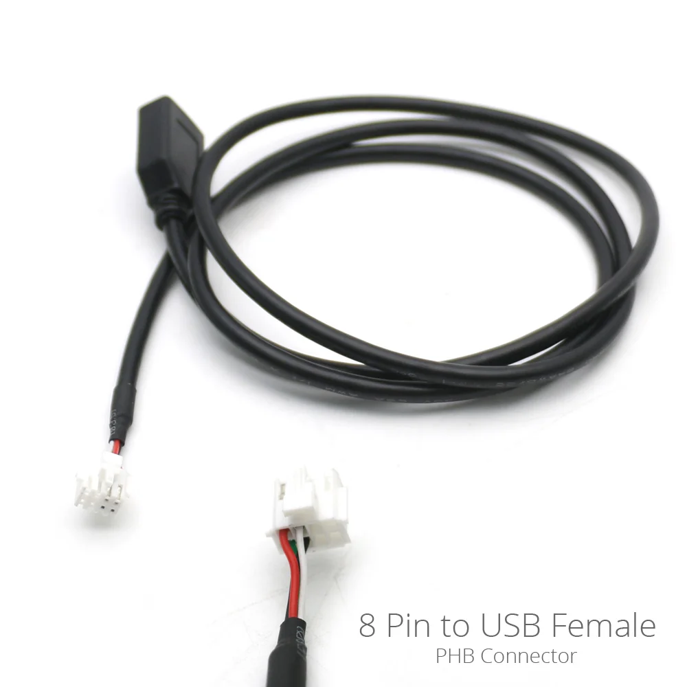 Micro Mini PHB 8 10 Pin Plug Connector Dual USB Interface Cable Adapter for Car Android Radio Navigation Multimedia IOS Player