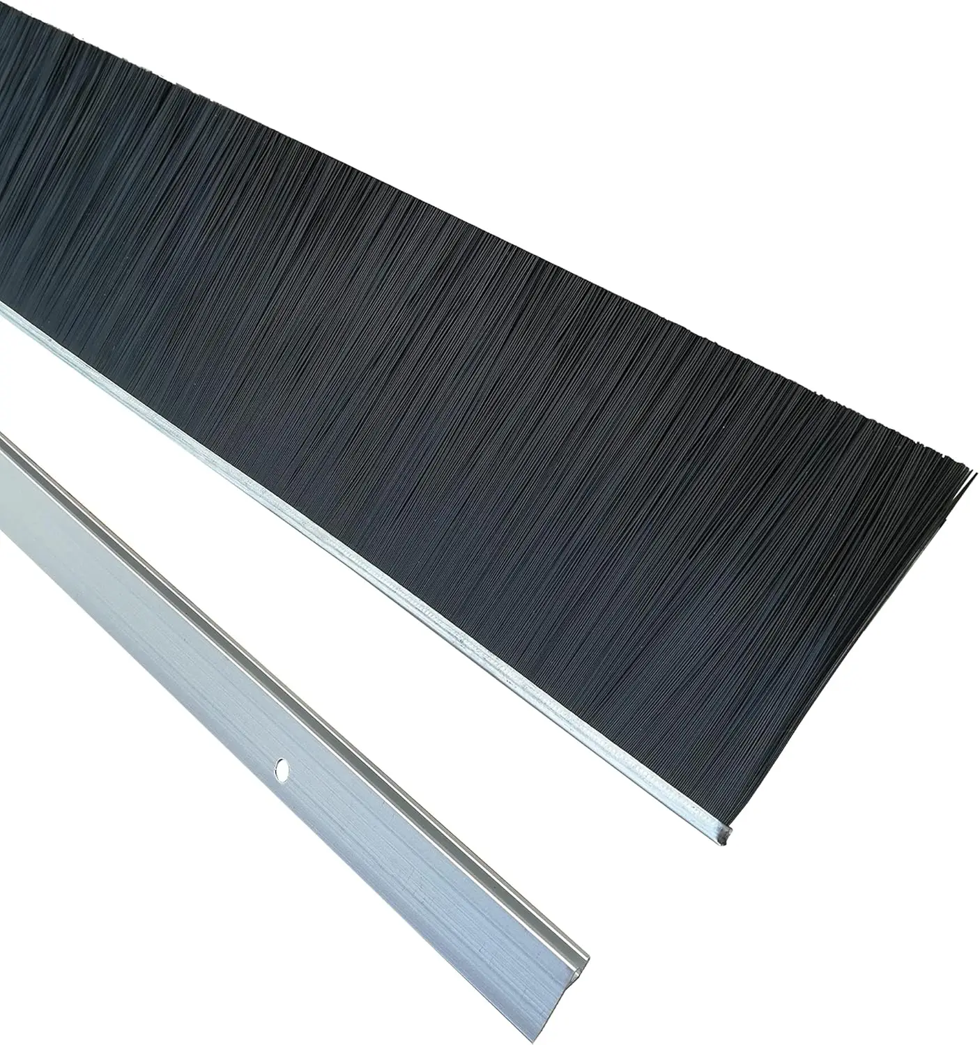 

6 Sets 39.37 Inches Net Hair Door Brush, 3 Inches Wide for Garage Roll Up Doors, Durable and Easy Mounting