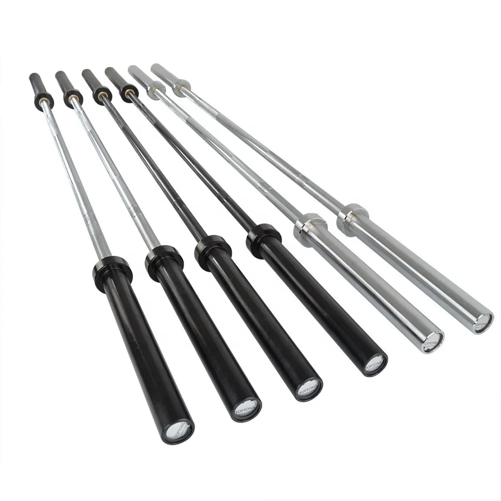 Black Zinc Barbell 20kg Weight Lifting Bar Hard Chrome Barbells 2.2m barbell bar barbell weightlifting bar