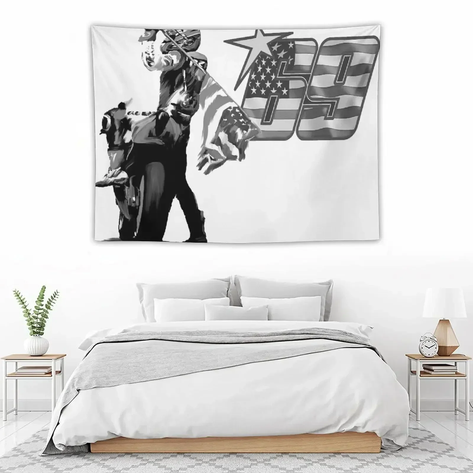 

Nicky Hayden the 69 Legend Tapestry Room Design Outdoor Decoration Tapestry