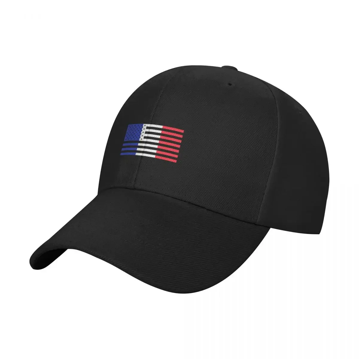 

French American Flag T-Shirt America France USA Pride Tee Baseball Cap Snap Back Hat Rugby Male Women's