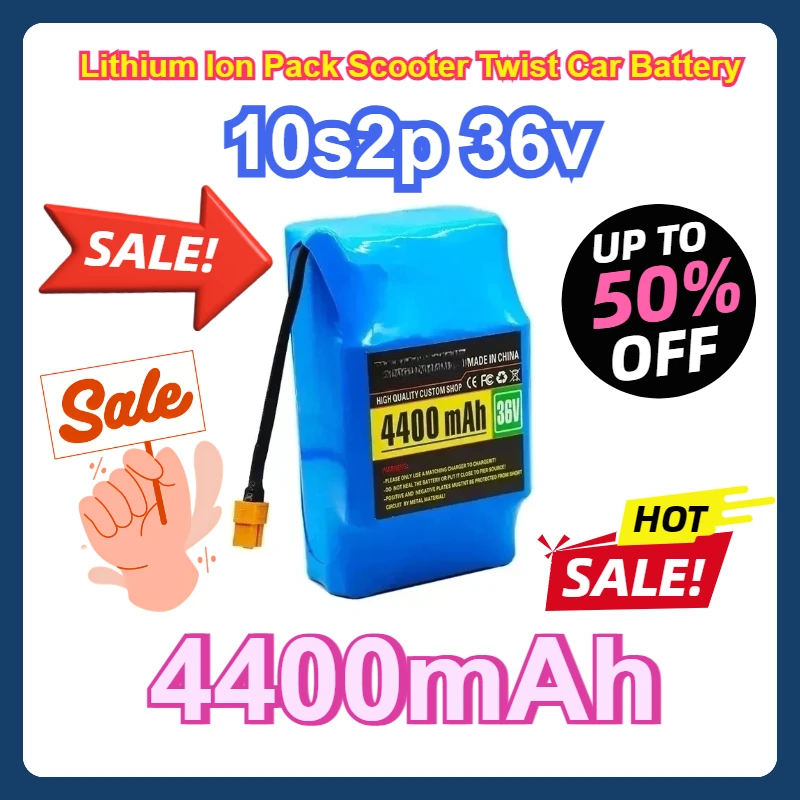 

Lithium Ion Pack 4400mah Scooter Twist Car Battery 36v 4.4ah Lithium Battery 10s2p 36v Battery 4400mAh