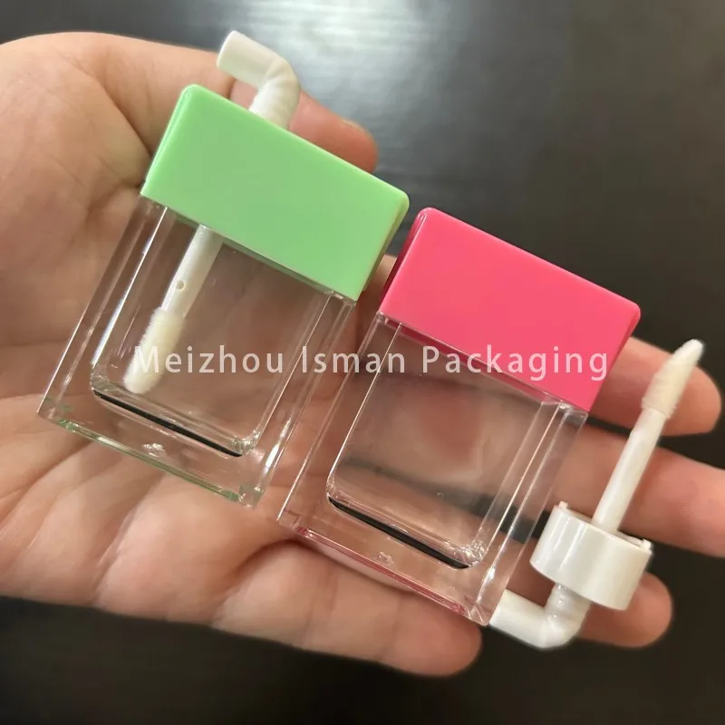 

50Pcs cute clear pink green kids cola drink bottle lip glaze tubes juice box lip gloss container cosmetic packaging 10ml