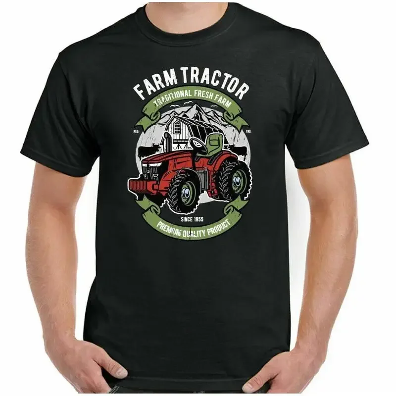 Granja Tractor Hombre Divertido Camiseta Granjero Conductor Regalo Padre Día De T shirt