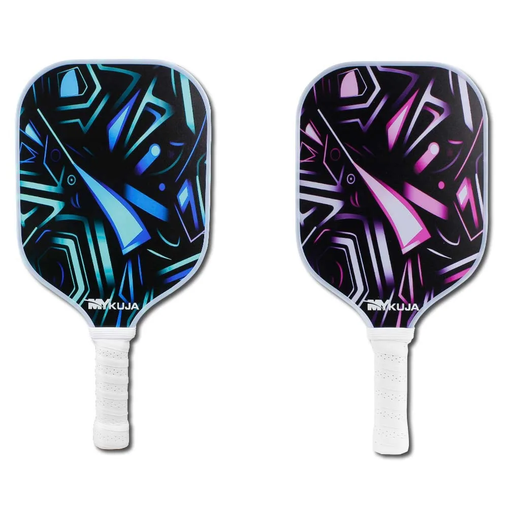 SONGYI LED Rechargeable Light Up Pickleball Paddles Fiberglass Lightweight Glow in Dark Pickleball Rackets with Protect Case - Image 2