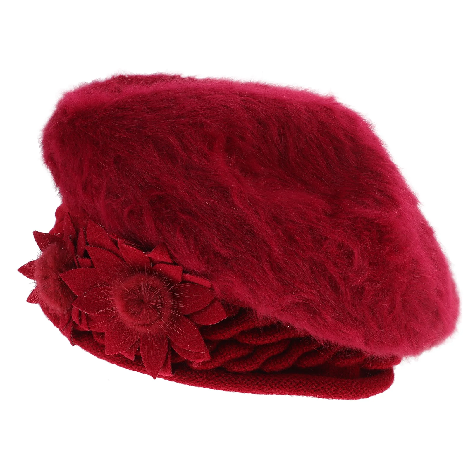 

Warm Ear Protection Hat For Women Knitted Wool Beanie Winter Outdoor Cap Cozy Stretchy Fit Windproof Ladies Hat