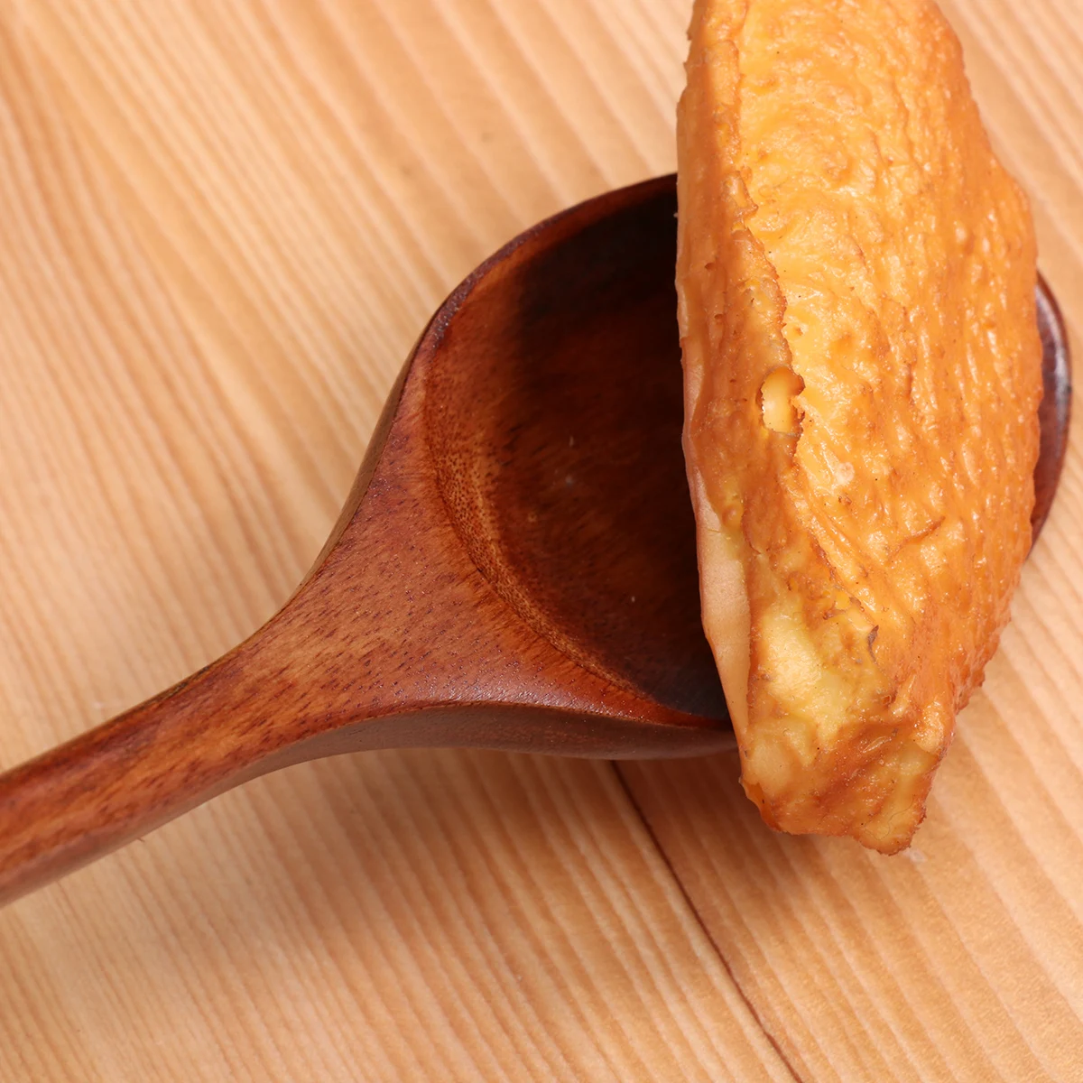 

4 pcs Wooden Large Spoon Long Handle Eco-Friendly Stirring Spoons for Kitchen Restaurant Coffee Shop Home Soup Mixing Sauteing