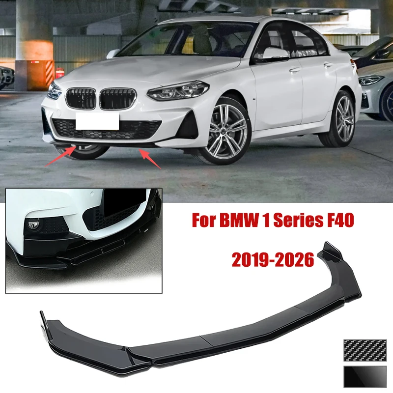 5pcs Front Bumper Shovel For BMW 1 Series F40 2019-2026 Spoiler Front Bumper Deflector Anti Scratch Protection Device