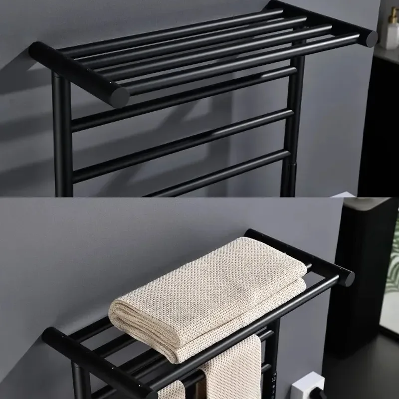 Smart Electric Towel Warmer Rack Modern Minimalist Bathroom Heated Rail Intelligent Heating Dryer for Bath Room Accessories