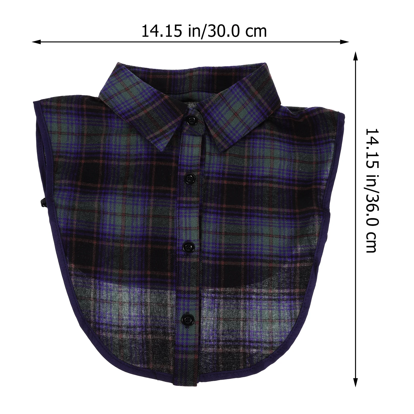 여성 블라우스 스웨터 유니폼용 탈부착 가능한 가벼운 면 소재 하프 셔츠 페이크 칼라