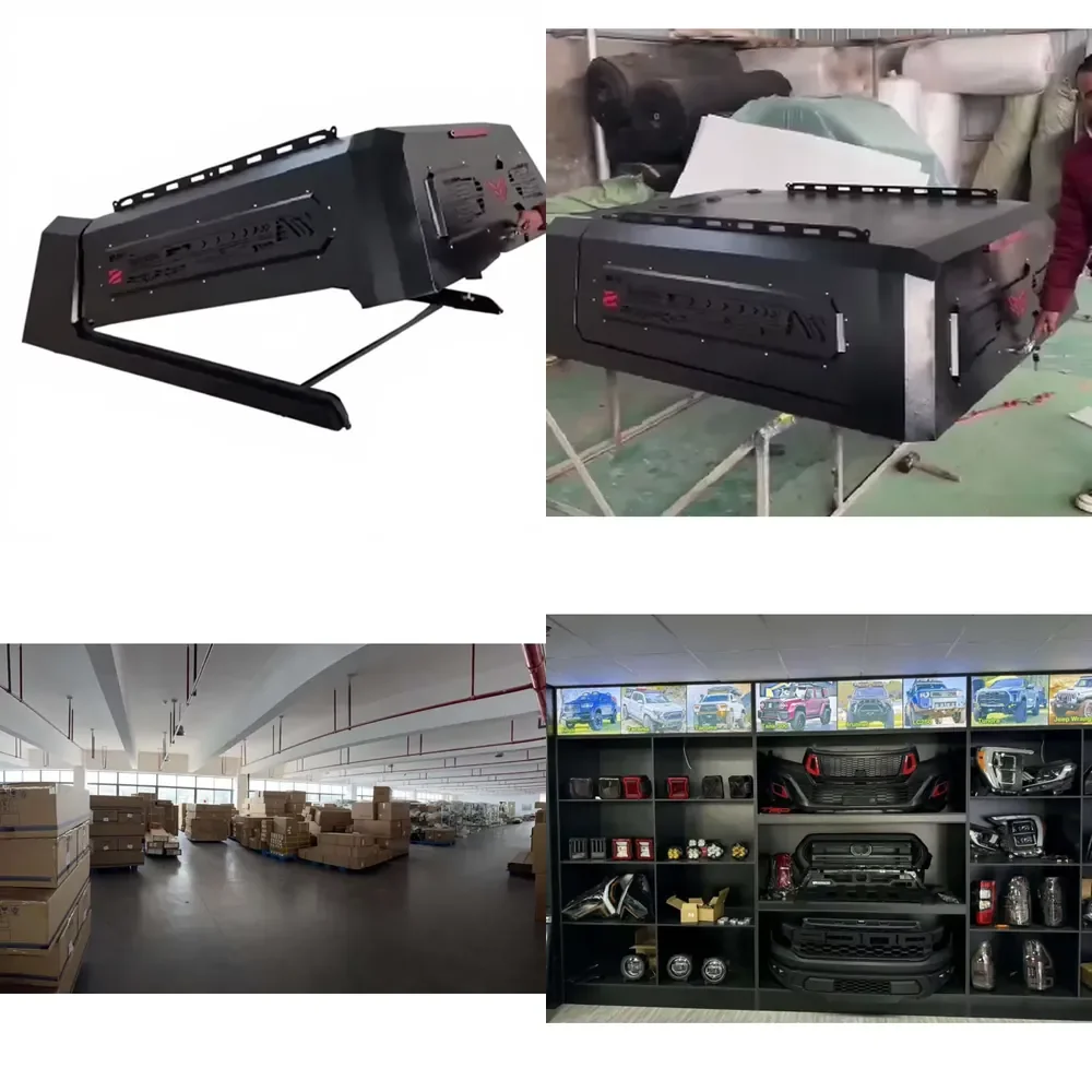 

WAP01 High Quality Waterproof Steel Hardtop Truck Camper Canopy for F150 with Adjustable Height and Roll Bar for Ram
