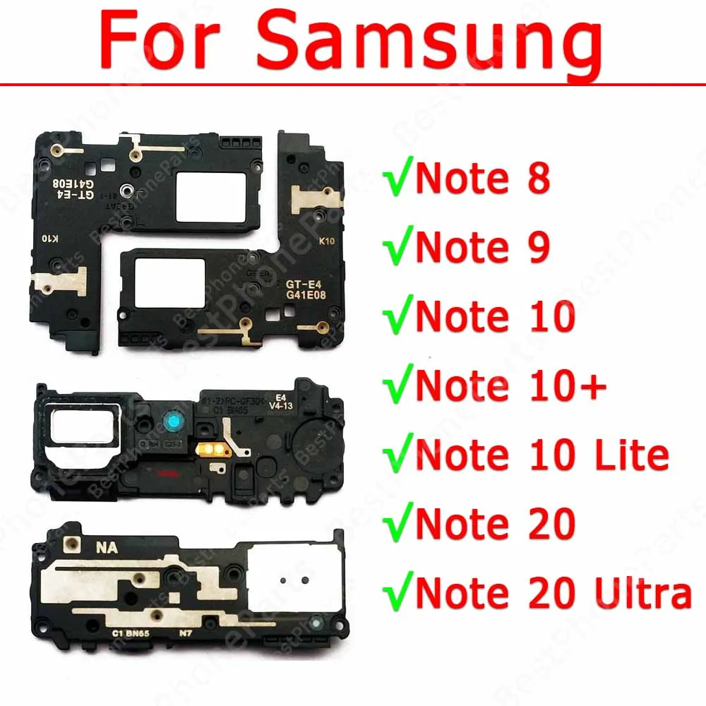 Loudspeaker For Samsung Galaxy Note 8 9 10 Lite Plus 20 Ultra Loud Speaker Buzzer Ringer Sound Module Board Spare Parts