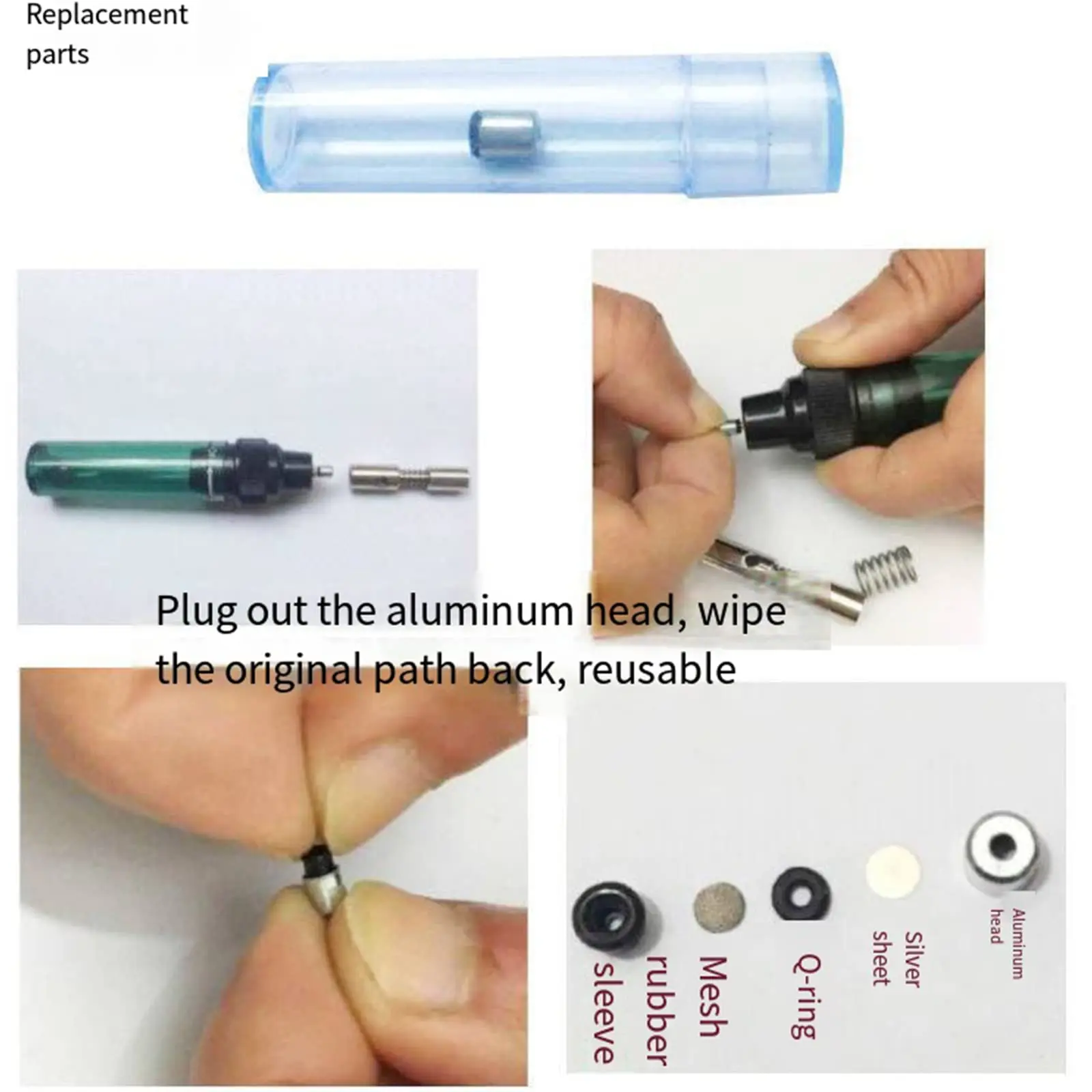 ガスはんだごてキット,ブタン溶接ペン,バーナー,ブロートーチ,チップツール,1300 °C,4 in 1