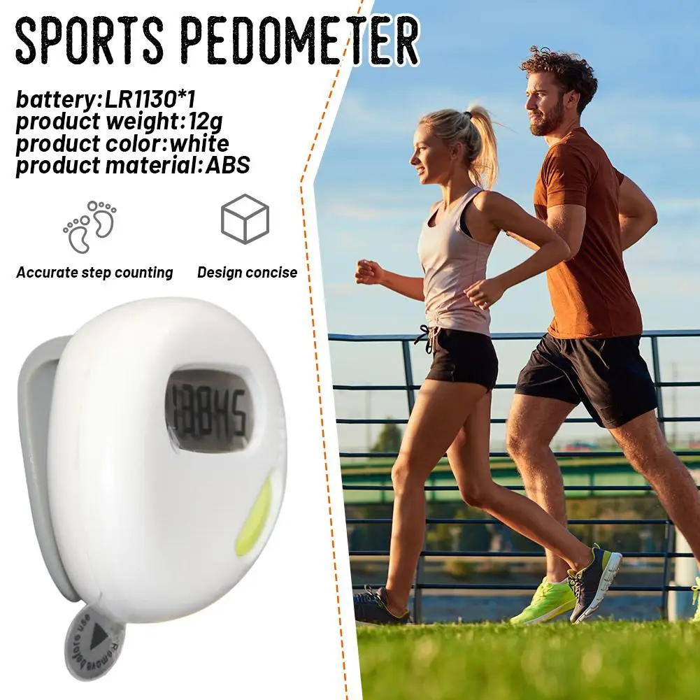 Mini Digital Pedometer Step Counter Digits Display Long Standby Time Seniors Clip On Pedometer Walking Tracker For Running C6K6