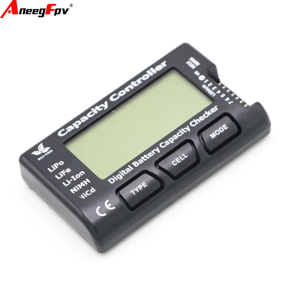 Medidor de celda RC 7, comprobador de capacidad de batería Digital, probador de voltaje para LiPo Li-ion NiMH Nicd, controlador de medidor de celda