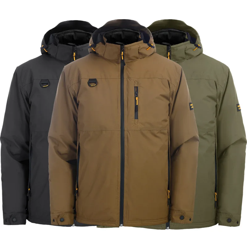 Men Ski Snow Warm Parkas Jacket Coat Down Insulated Waterproof Windproof Snowboard Outdoor Jet Outwear Casual