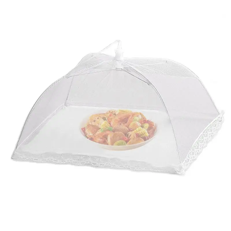 14 Inches Large Food Cover,mesh Food Tent Pop Up Umbrella Screen Tent camping picnic party barbecue foldable And Reusable