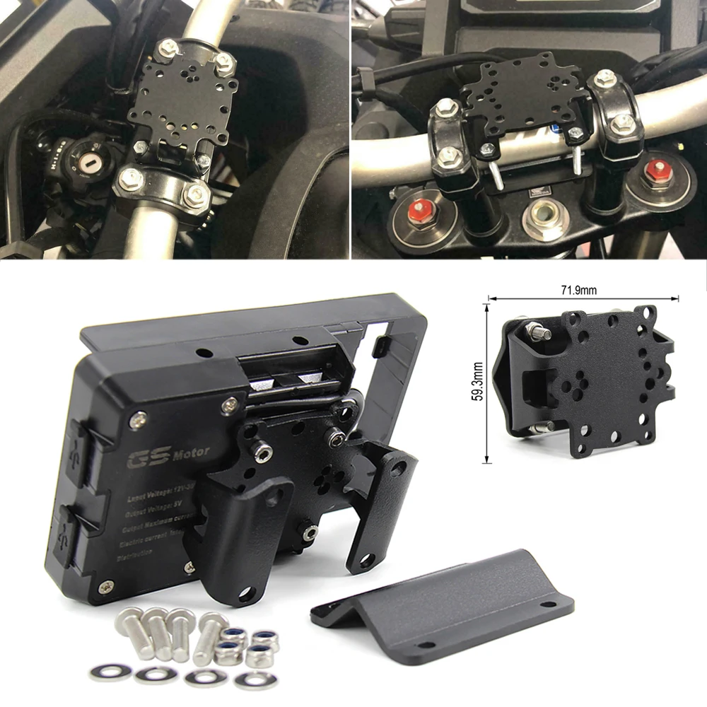 

NEW For Honda XADV X-ADV 750 XADV750 2021 2022 Motorcycle Phone Wireless USB Charging GPS Navigation Plate Bracket Holder Stand