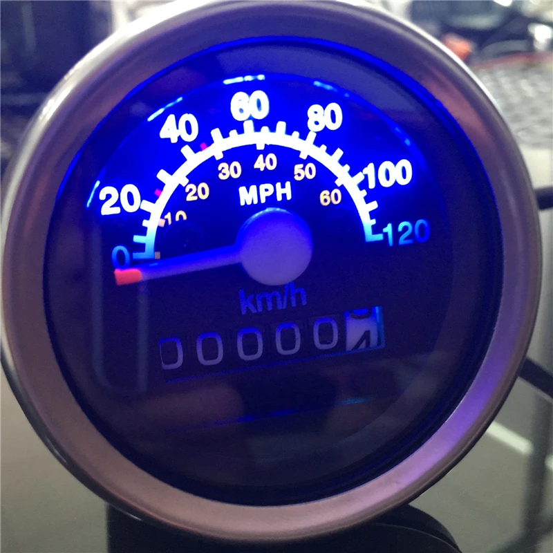 Universal Motorcycle Mechanical Mph, Universal 0-120km/h Stainless Steel Motorcycle Odometer