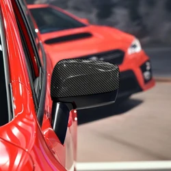 Fit for Subaru WRX STi 2015-2021 ABS Carbon Fiber Printed Side Rearview Mirrors Cap Decor Cover Trim 2pcs Car Styling