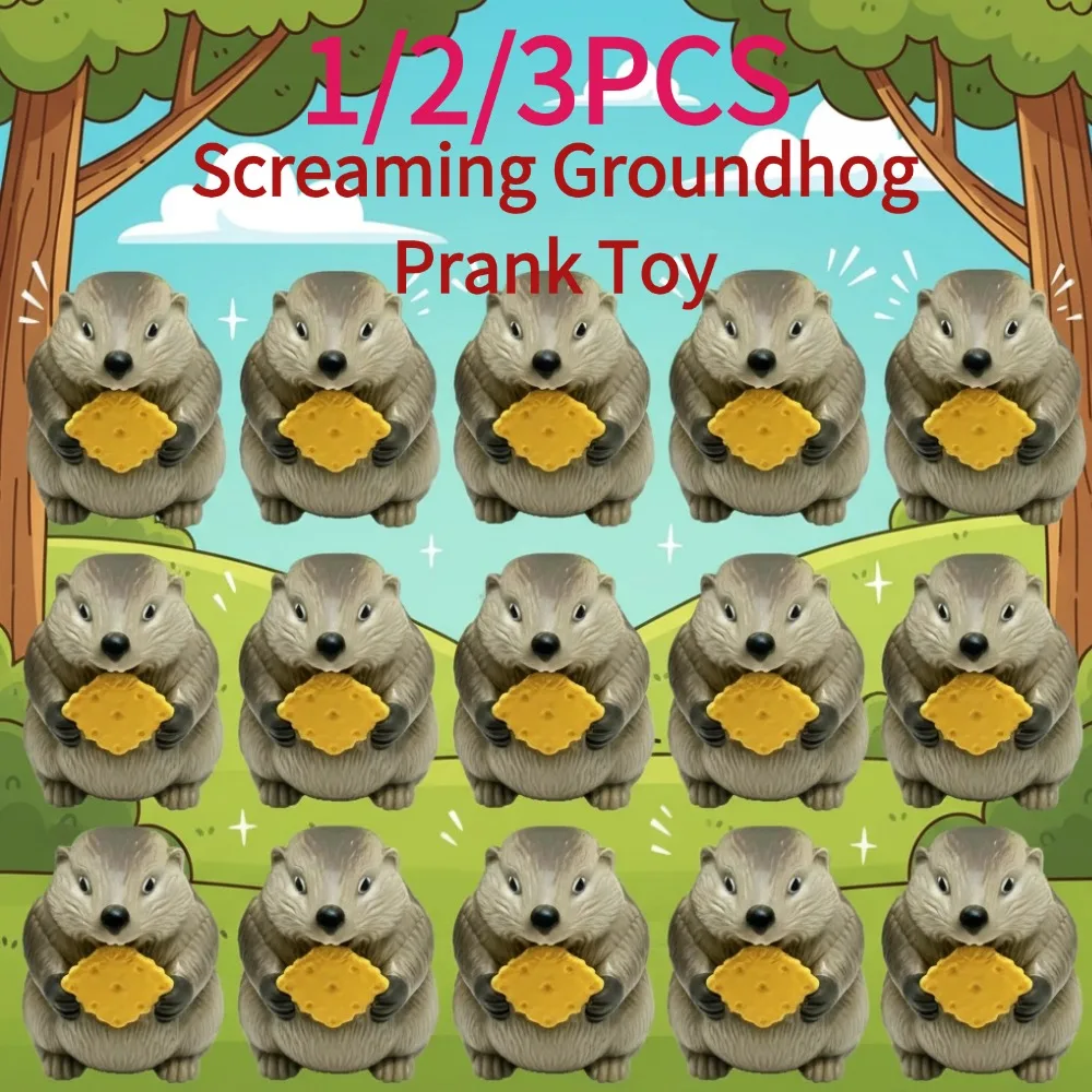 Brinquedo Engraçado de Gato do Campo que Grita, 1/2/3 Peças, Plástico, Som de Biscoito, Decoração Interativa para Mesa