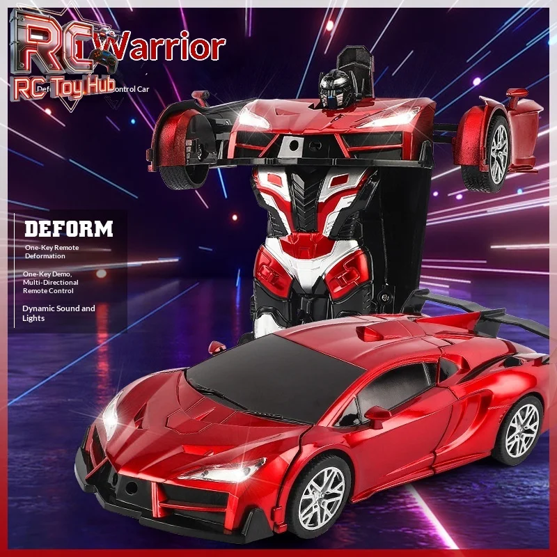 

Радиоуправляемая машинка-трансформер с управлением жестами, масштаб 1:18, 2.4G, перезаряжаемая, 2 в 1, игрушка-робот для детей, подарок для игр