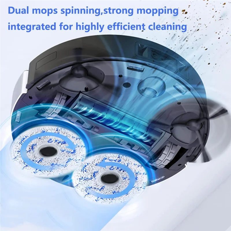 세척 가능 재사용 가능 걸레질 패드, Ecovacs Deebot T10 OMNI/T10 터보, X1 Omni/X1 터보용, 10 개