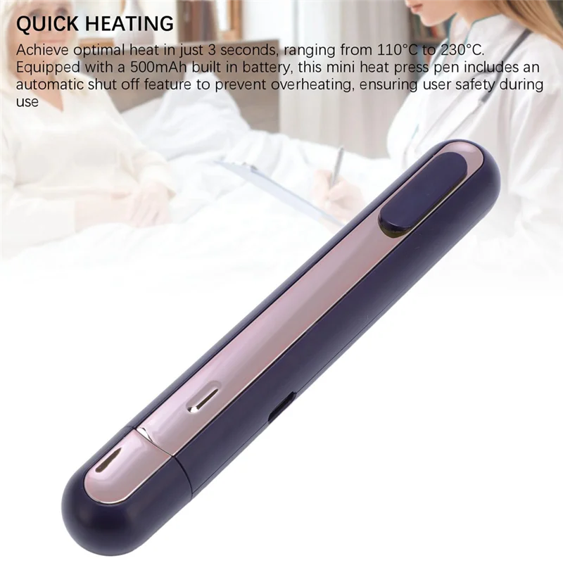 

THIVN-Mini Heat-Press Pen Achieve 3 Sec Optimal Heat For DIY Compact Design,Seal Snack Bags Create Personalized Cards