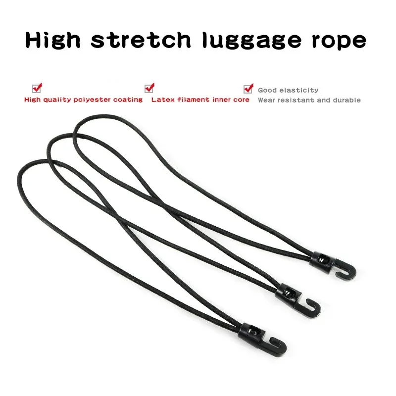 10Pcs Elastic Bungee Cord Set Tied Rope High Elasticity Luggage Straps Rope for Bikes Tie Downs Camping & Cars Cord Tie