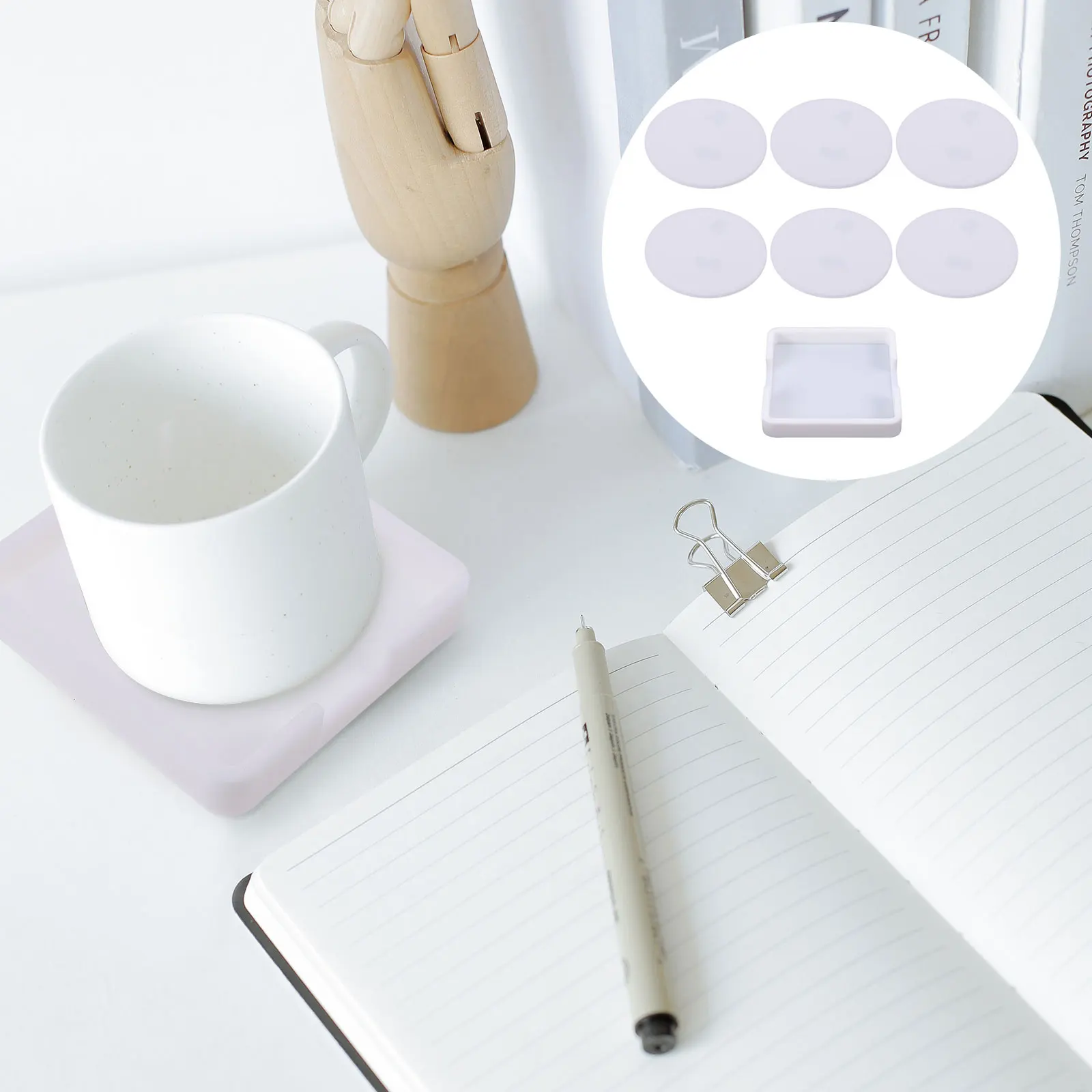 

7pcs Silicone Cup Holder Mats Non-Slip Heat Insulation Coasters Dish Mats For Kitchen Table Protection Household Cup Coaster Mat